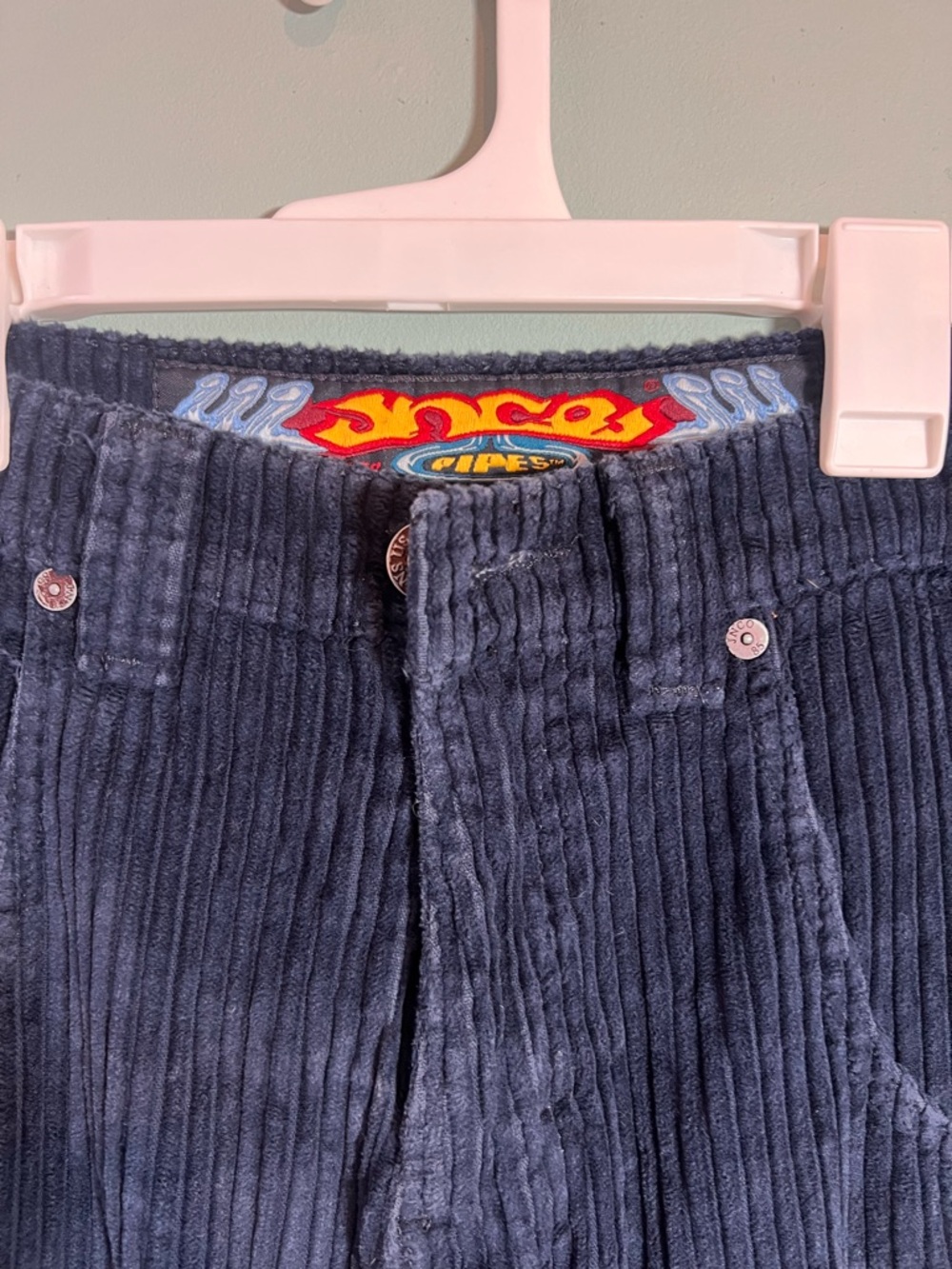 JNCO Pipes Corduroy Wide Leg Pants 28x30 Black Vintage Y2K Skater Baggy